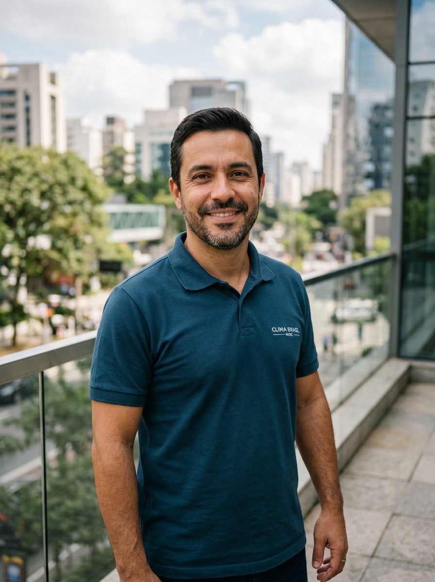 Retrato fictício de Rafael Moura, responsável técnico de engenharia térmica